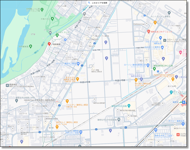 三川公園のgooglemap-2