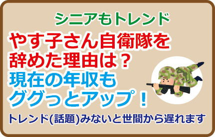 やす子さん自衛隊を辞めた理由は？現在の年収もググっとアップ！