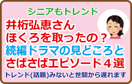 井桁弘恵さんほくろを取ったの?続編ドラマの見どころとさばさばエピソード4選