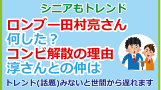 ロンブー田村亮さん何した?コンビ解散の理由、淳との仲は