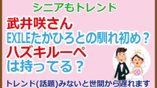 武井咲さんEXILEたかひろとの馴れ初め？ハズキルーペは持ってる？