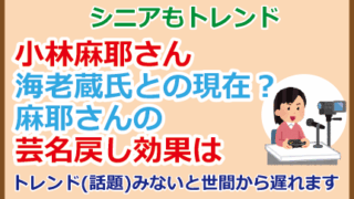 小林麻耶さん海老蔵氏との現在？麻耶さん芸名戻しの効果は