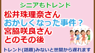 松井珠理奈さんのおかしくなった事件？宮脇咲良さんとのその後